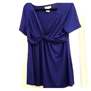 Royal blue blouse